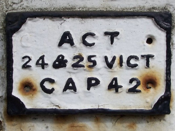 Correction plate on Post No 22