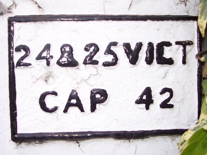 Correction plate on Post No 34