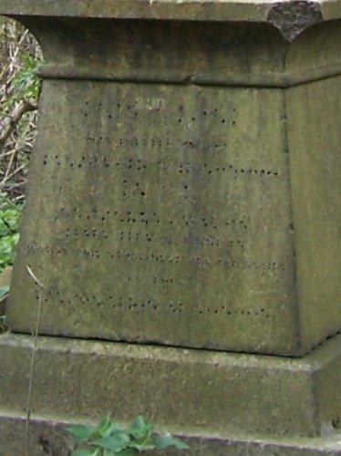 Remains of lettering on Obelisk No 70