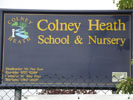 Colney Heath School sign