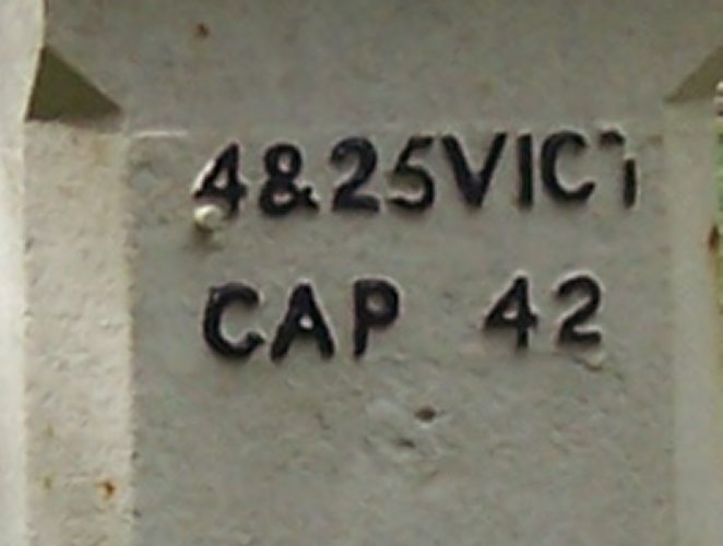 Inscription with 2 and part of T missing on Post No 75